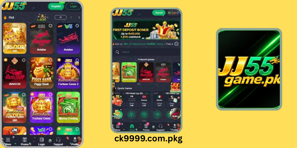 JJ55 Game APK download for Android with casino, slot, color prediction and crash games